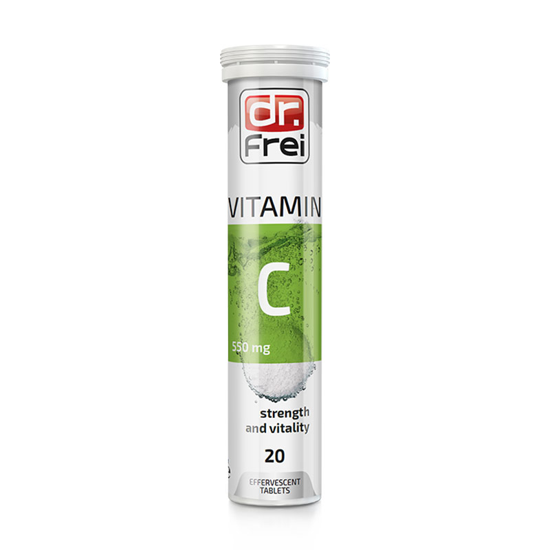 Вiтaмiн С Dr. Frei Vitamin С 550 мг, 20 шипучих таблеток